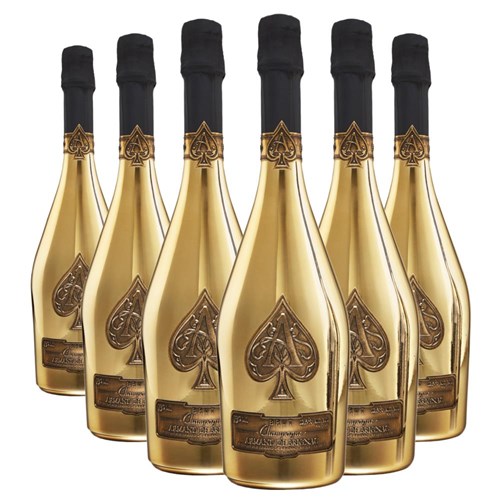 Crate of 6 Armand de Brignac Brut Gold 75cl